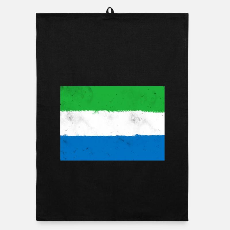 Drapeau de la Sierra Leone Torchon bio