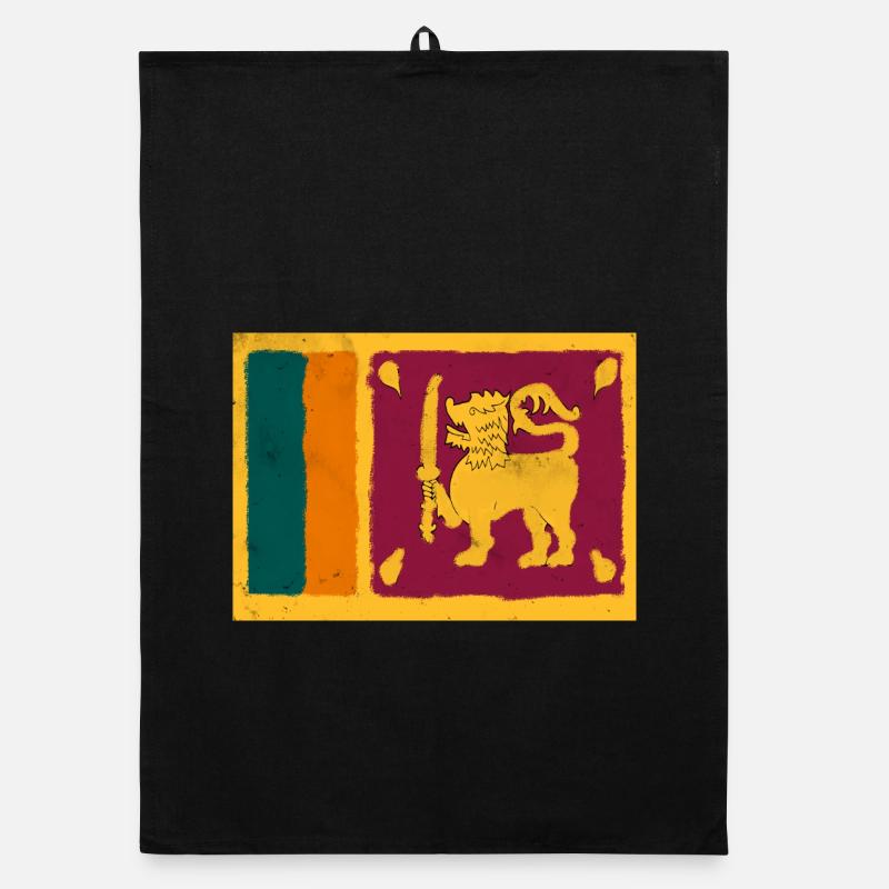 Drapeau du Sri Lanka Torchon bio