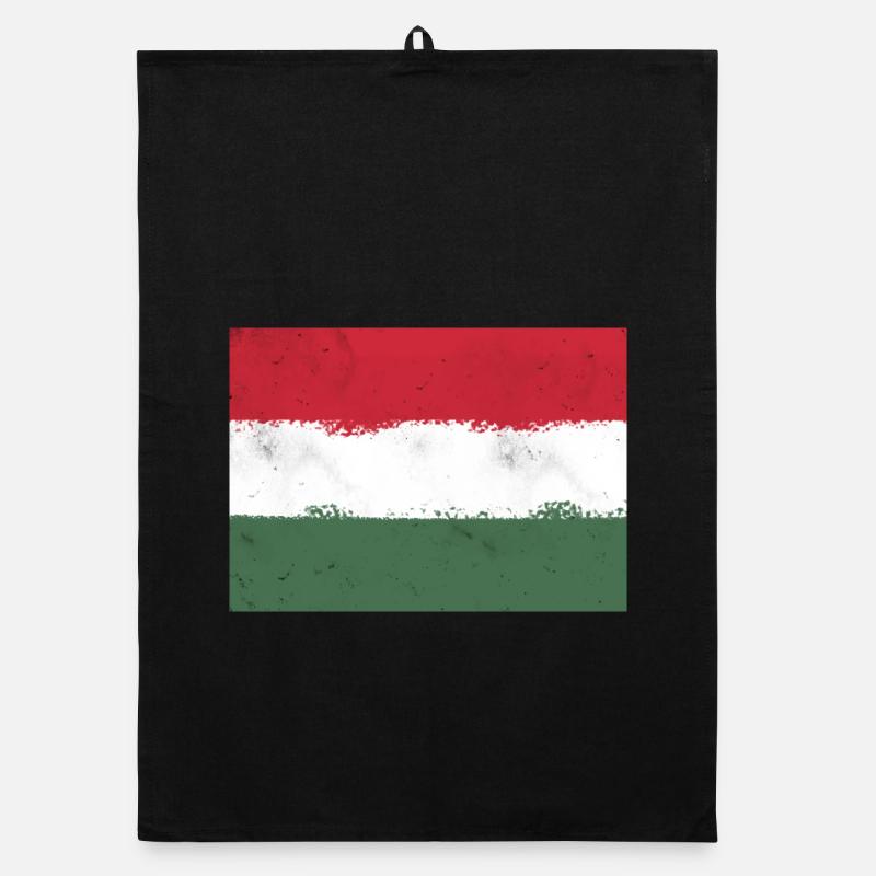 Drapeau de la Hongrie Torchon bio