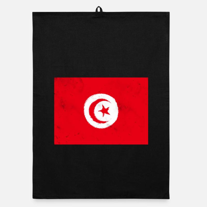 Drapeau de la Tunisie Torchon bio