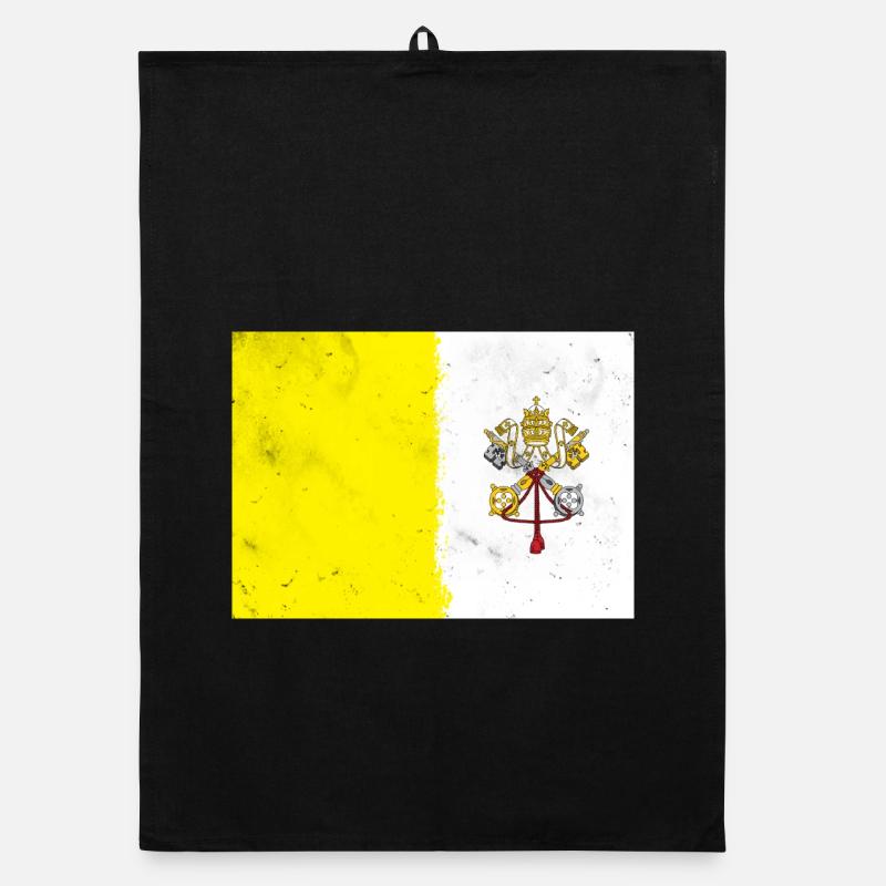 Flagge des Vatikans Organic Geschirrtuch
