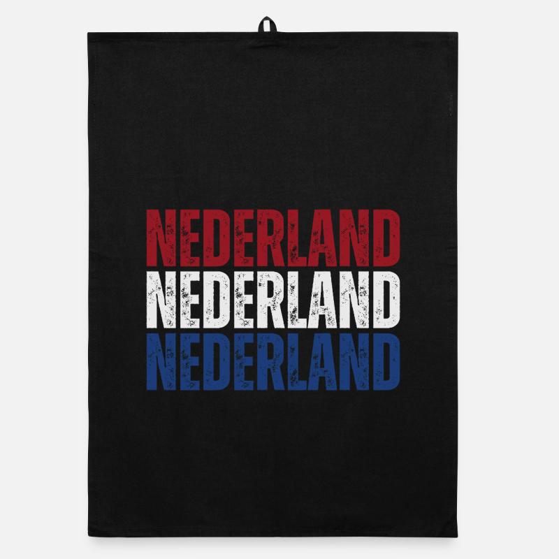 Drapeau des Pays-Bas, j’adore les Pays-Bas Torchon bio