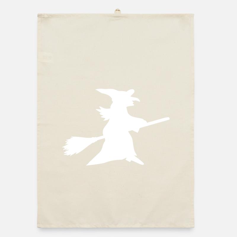 Fairytale magic witch in the forest Organic dish towel