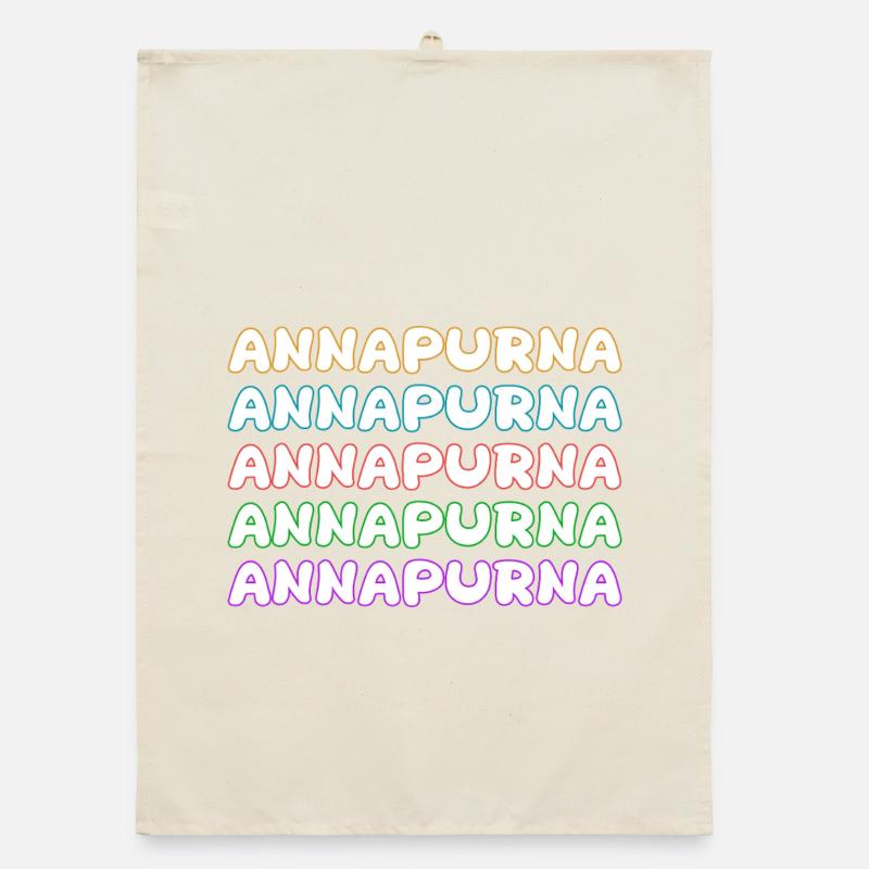 Climbing Annapurna Organic dish towel