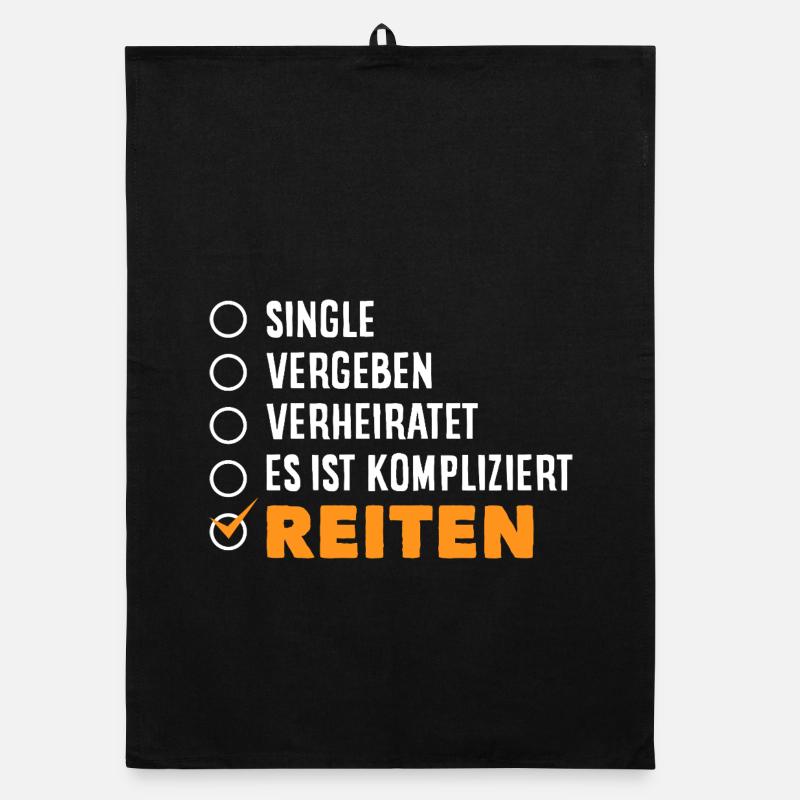 Pferdemädchen Reiten Ponyfans Reiter Organic Geschirrtuch