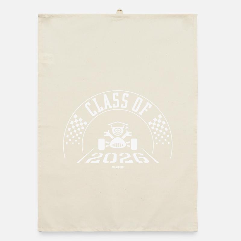 Class Of 2026 (Final Class Finish White) Organic dish towel