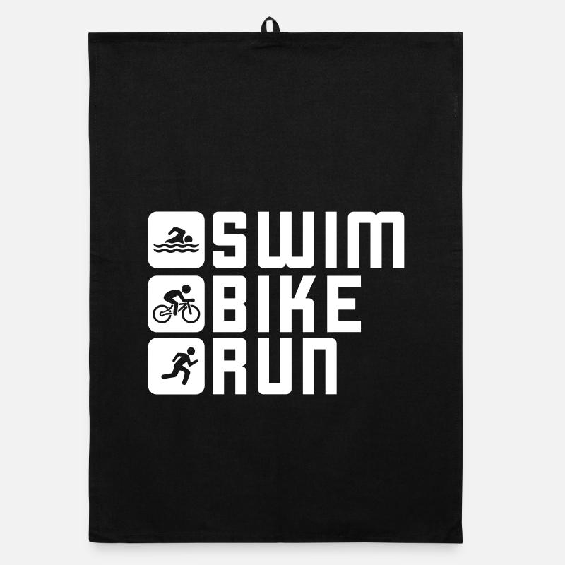 Triathlon Natation Cyclisme Course à pied Torchon bio