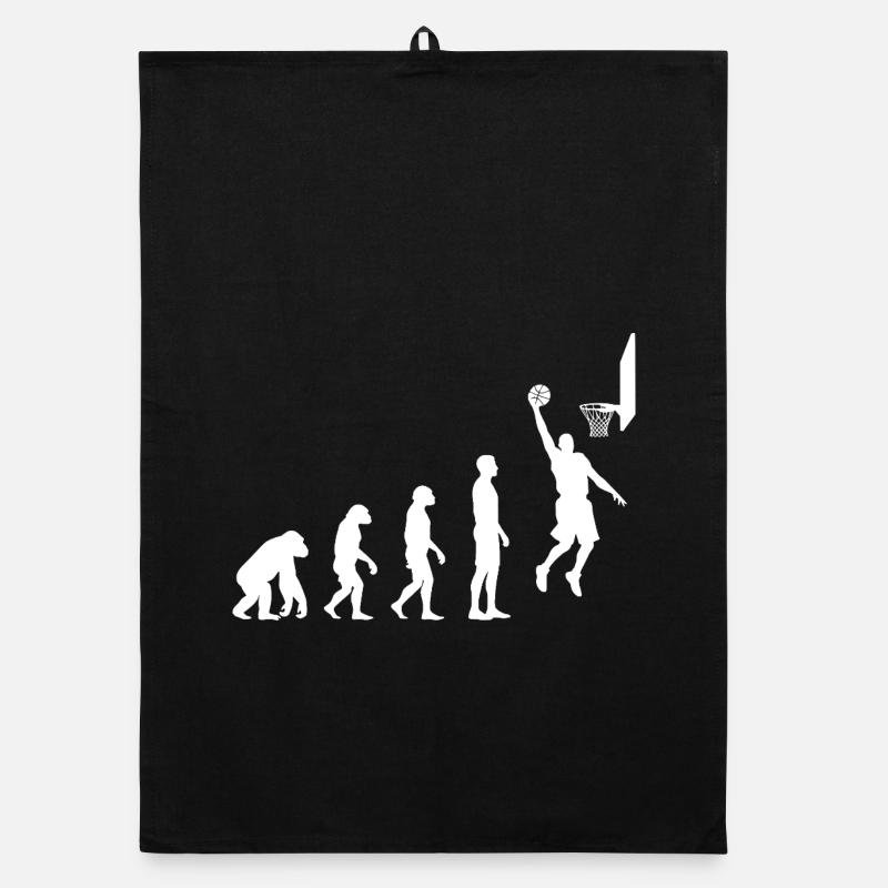 Basketball Dunk Evolution Motiv Organic Geschirrtuch