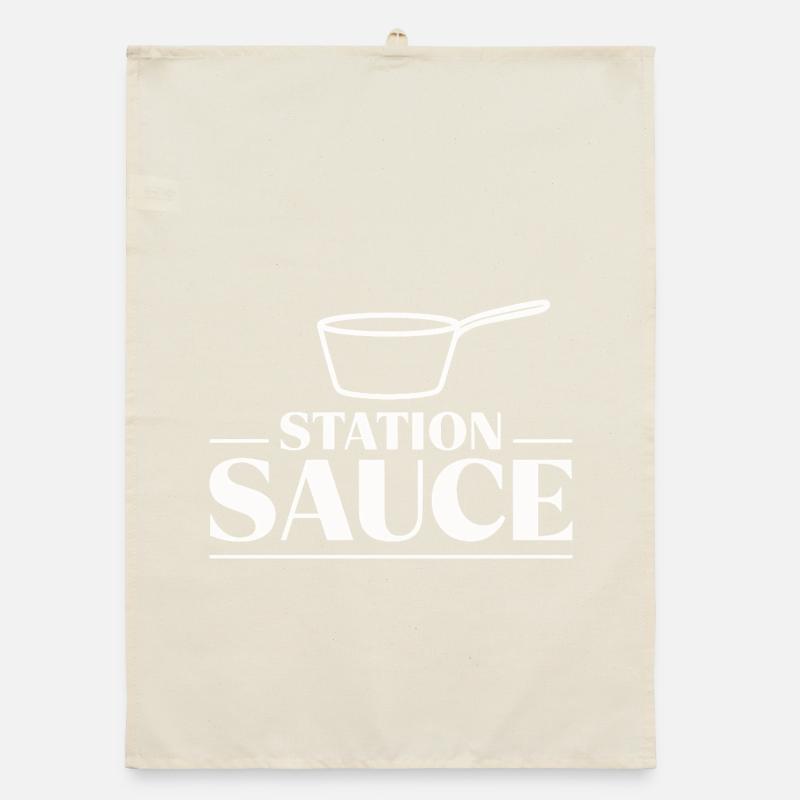 Saucier Sauce Station Brigade Chef Culinary Statio Organic dish towel