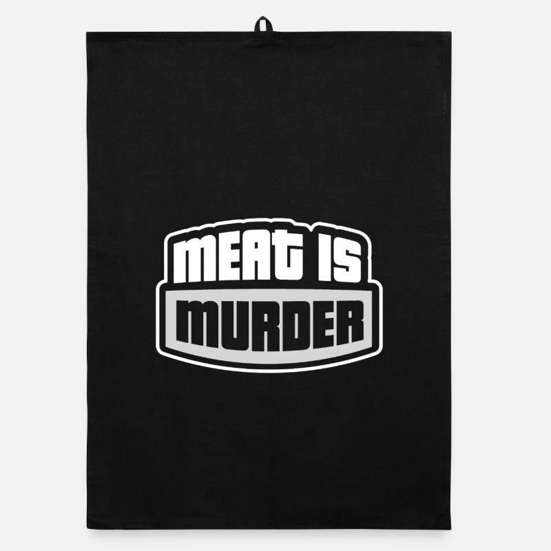 Meat is Murder Organic Geschirrtuch