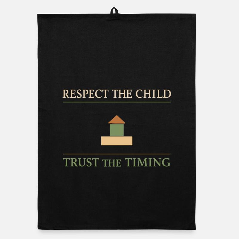 Mère Montessori, parentalité douce, pleine conscience Torchon bio