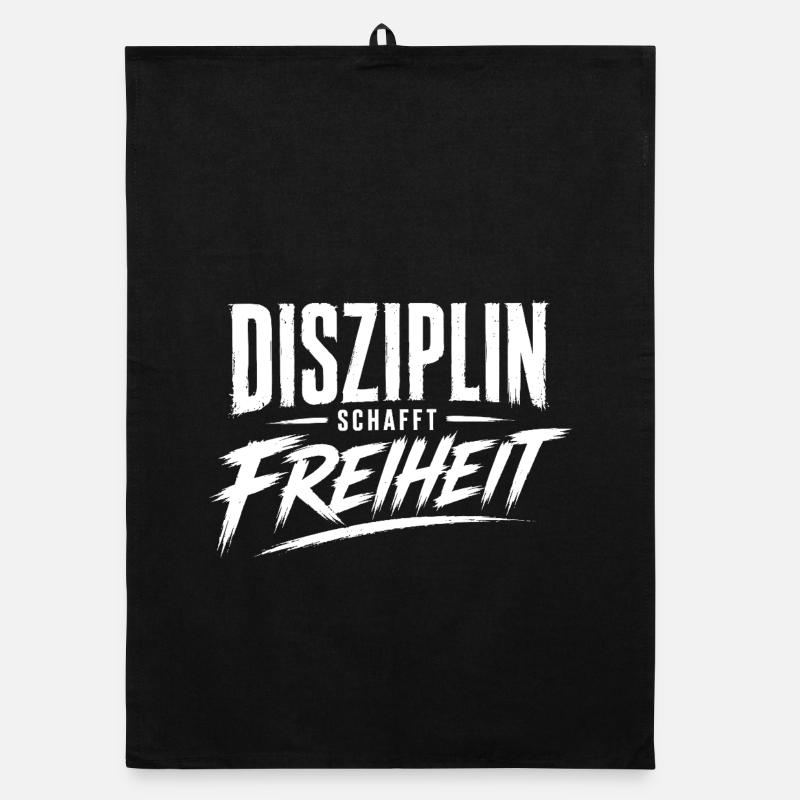 Disziplin schafft Freiheit Organic Geschirrtuch