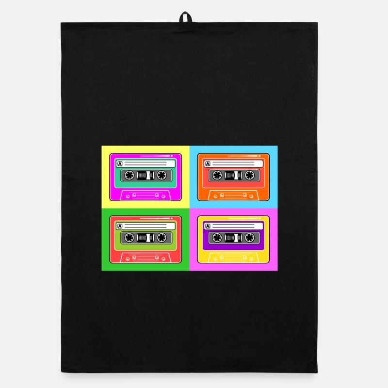 Cassette cassette pop art Torchon bio