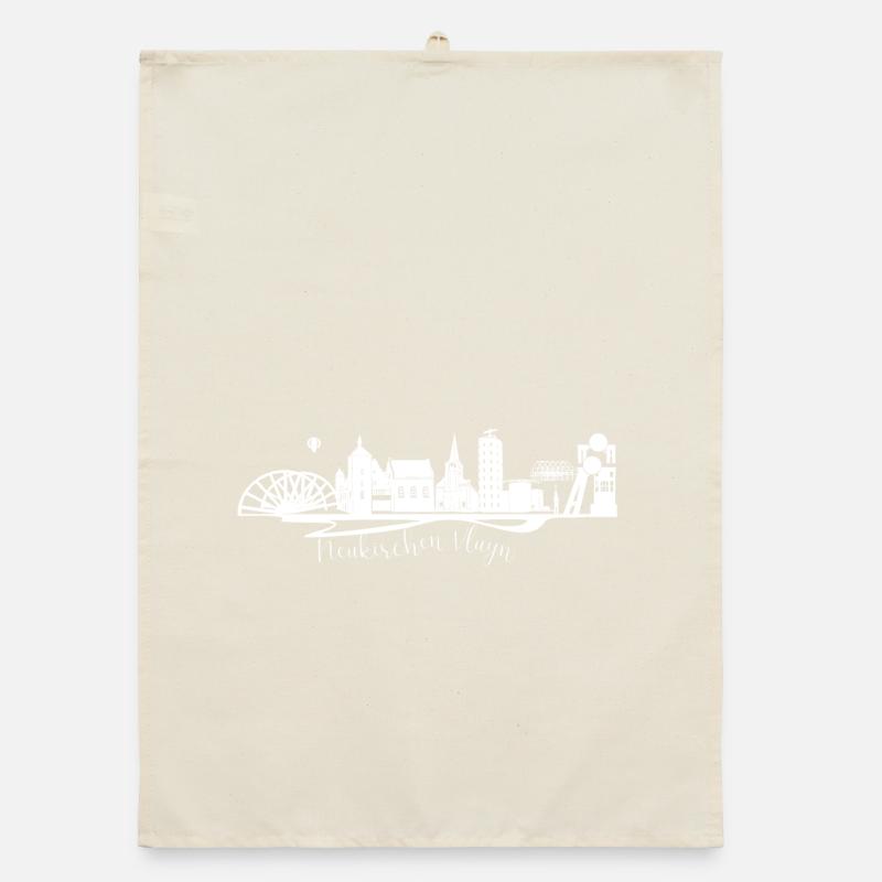 Neukirchen Vluyn Skyline Silhouette Organic dish towel