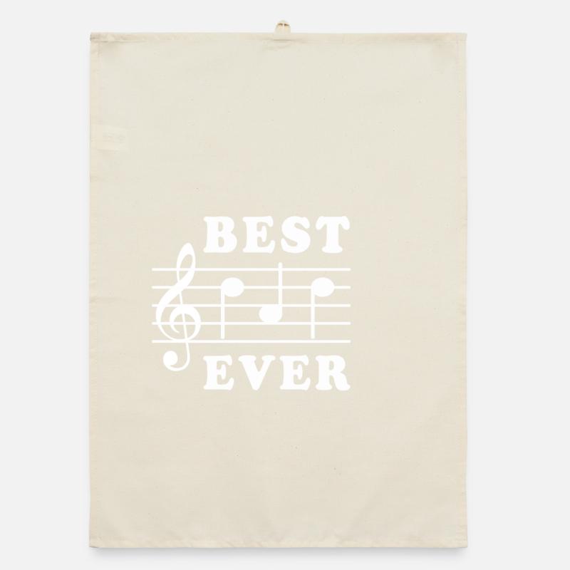 Best Dad Ever Music Organic dish towel