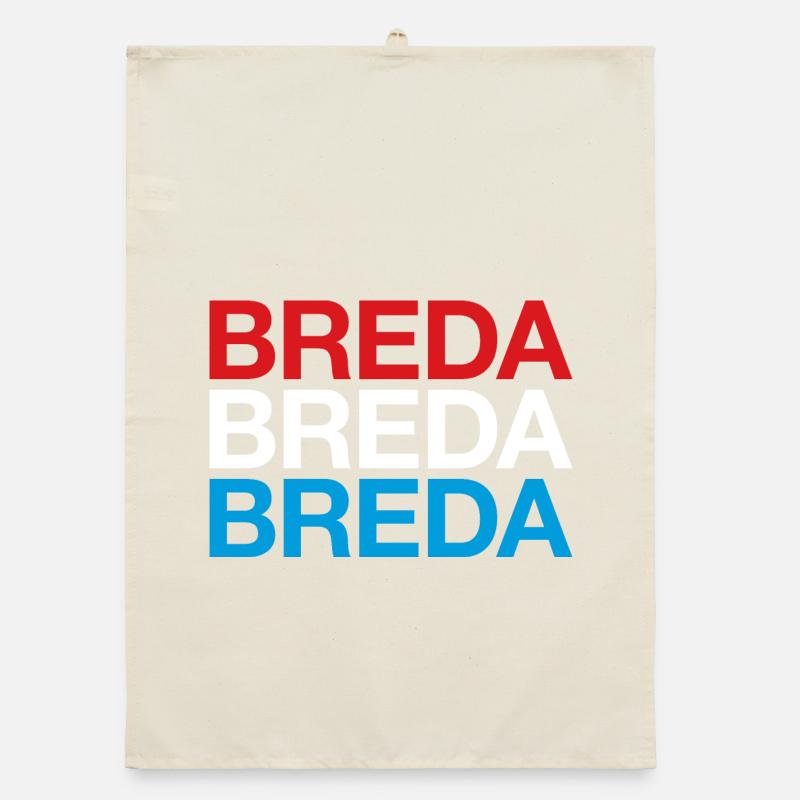 BREDA Pays-Bas Drapeau Pays-Bas Torchon bio