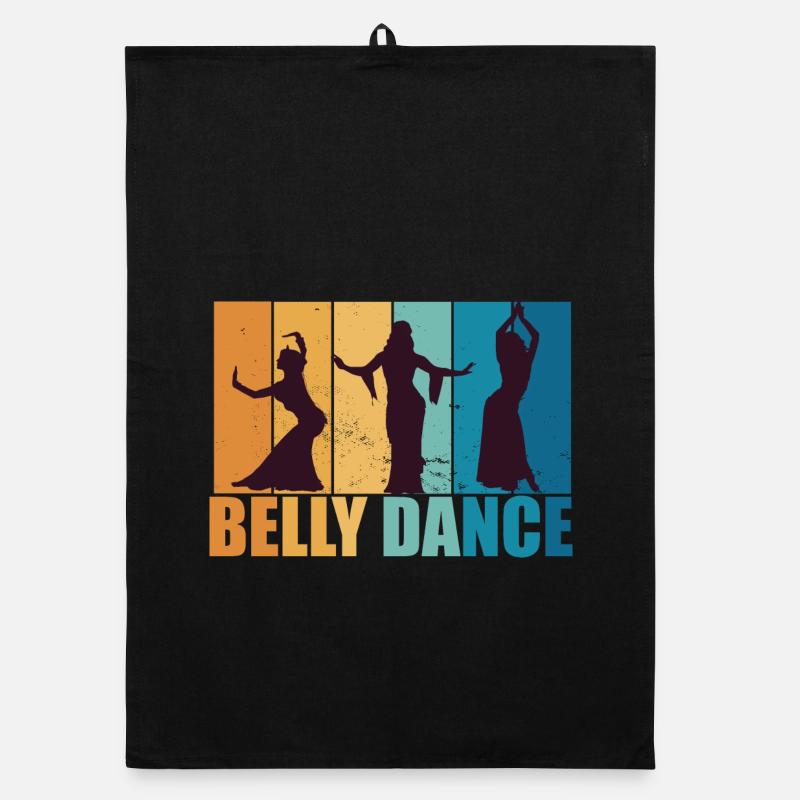 Danse du ventre Danseuse du ventre Vintage Danseur Cadeau Torchon bio