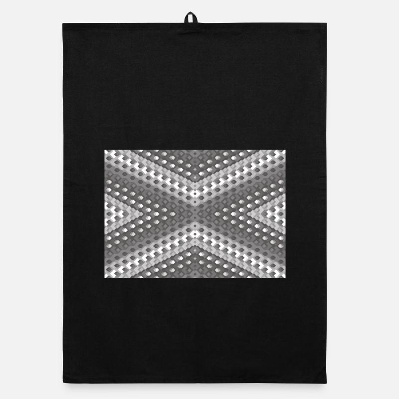 Gray gradient rotated Organic dish towel