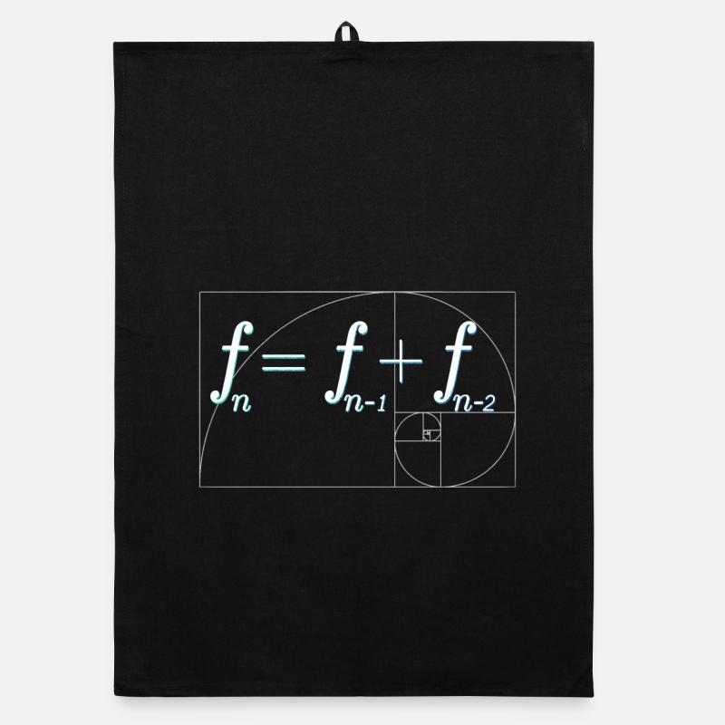 Fibonacci-Folge Organic Geschirrtuch