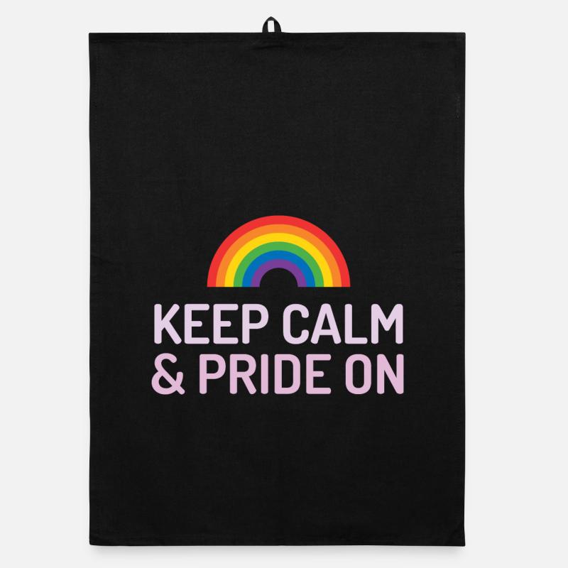 Pride Month - Ruhe bewahren und stolz sein Organic Geschirrtuch