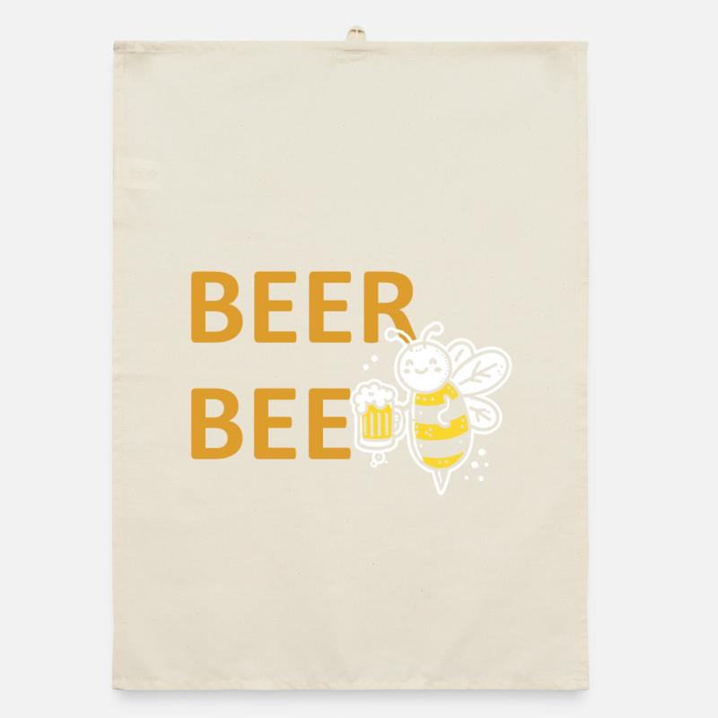 Beerbee Beer Bee PartySpruc Beer Drinker Gift Organic dish towel
