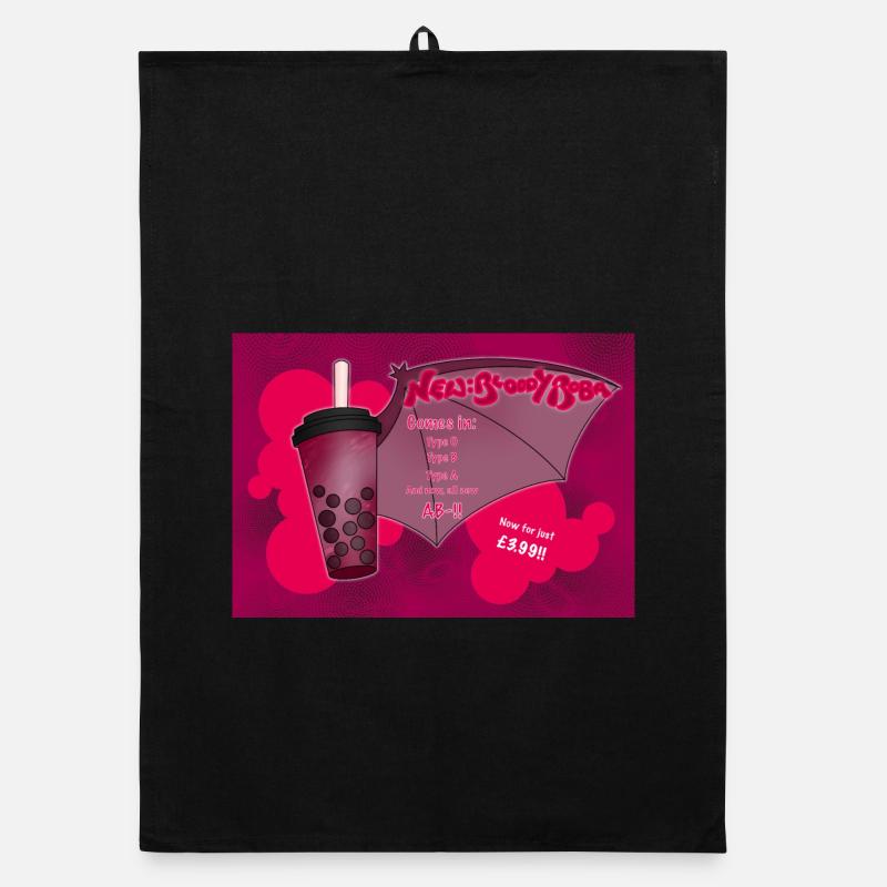 Fancy a Bloody Boba Tea? Organic dish towel