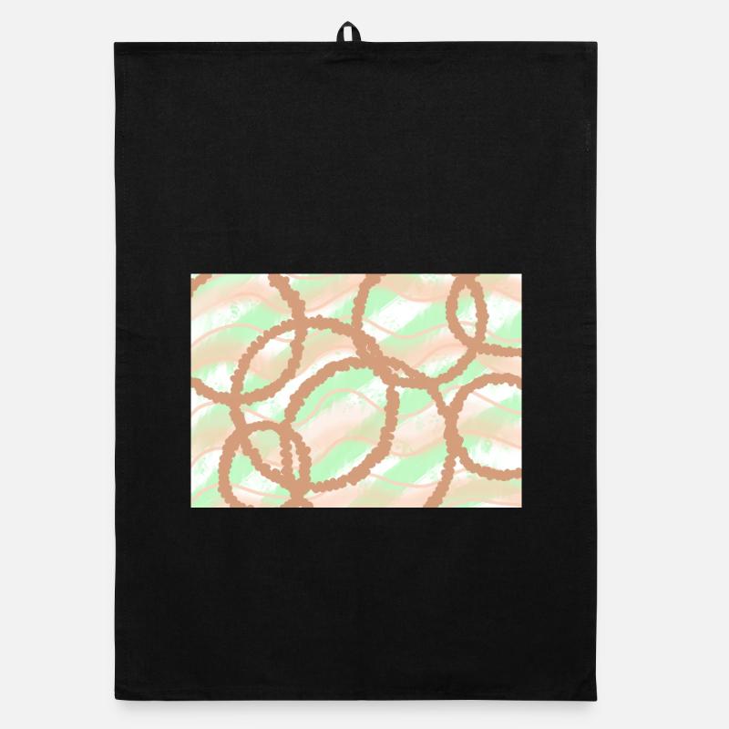 Fond de cercles bruns Torchon bio