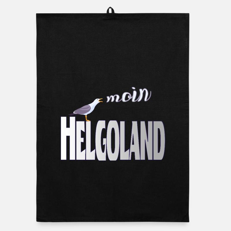Helgoland Möwe & Moin Design Organic Geschirrtuch