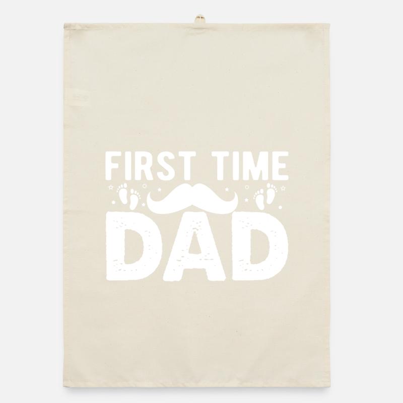 Werdender Papa Werdender Vater Organic Geschirrtuch