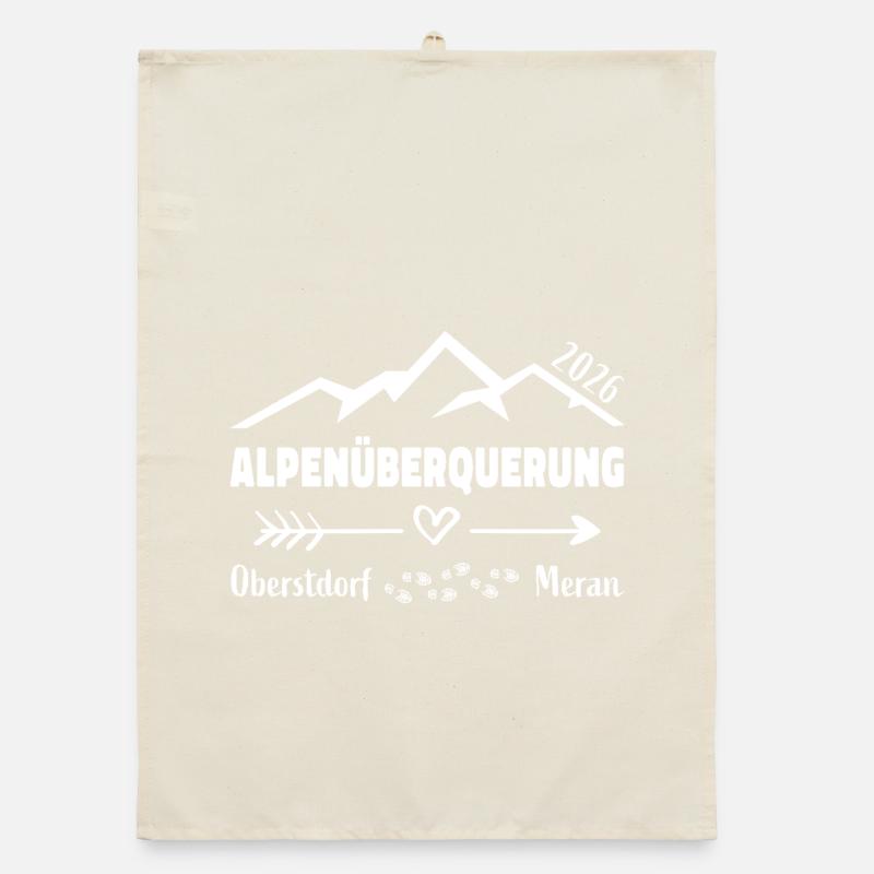 Crossing the Alps 2026 E5 Oberstdorf Merano Organic dish towel
