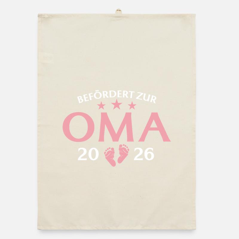 Großmutter 2026 Befördert zur Oma Organic Geschirrtuch