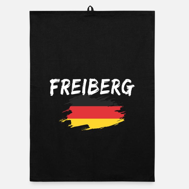 Freiberg Germany Flag Organic dish towel