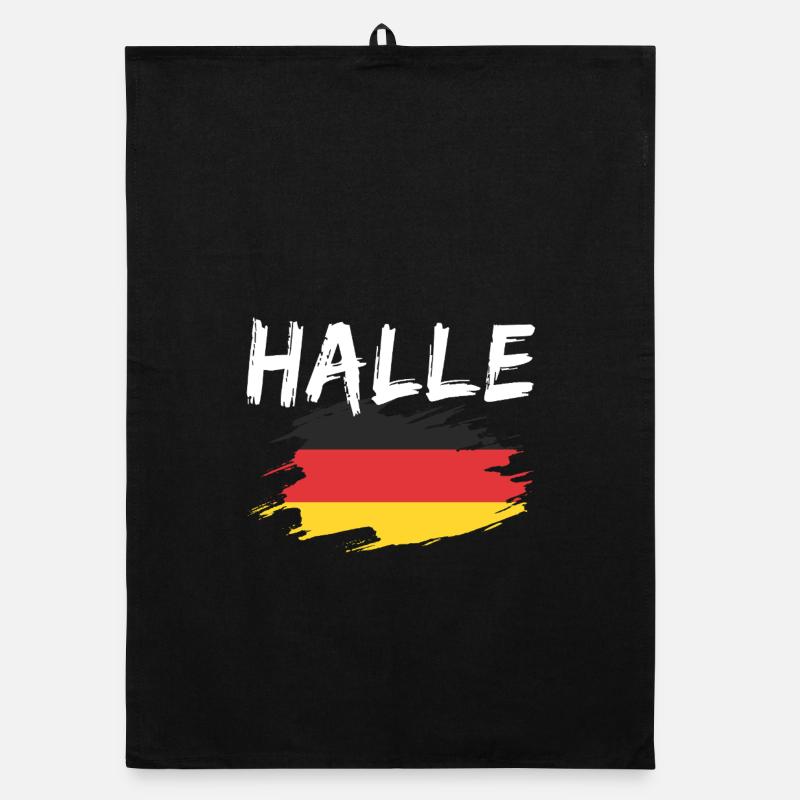 Hall Allemagne Drapeau Torchon bio