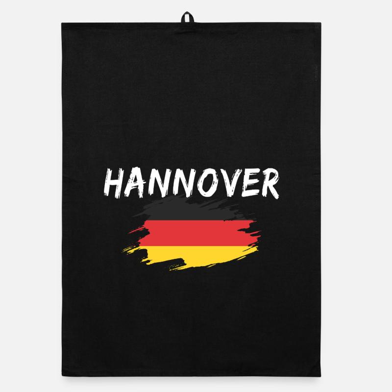 Hanovre Allemagne Drapeau Torchon bio
