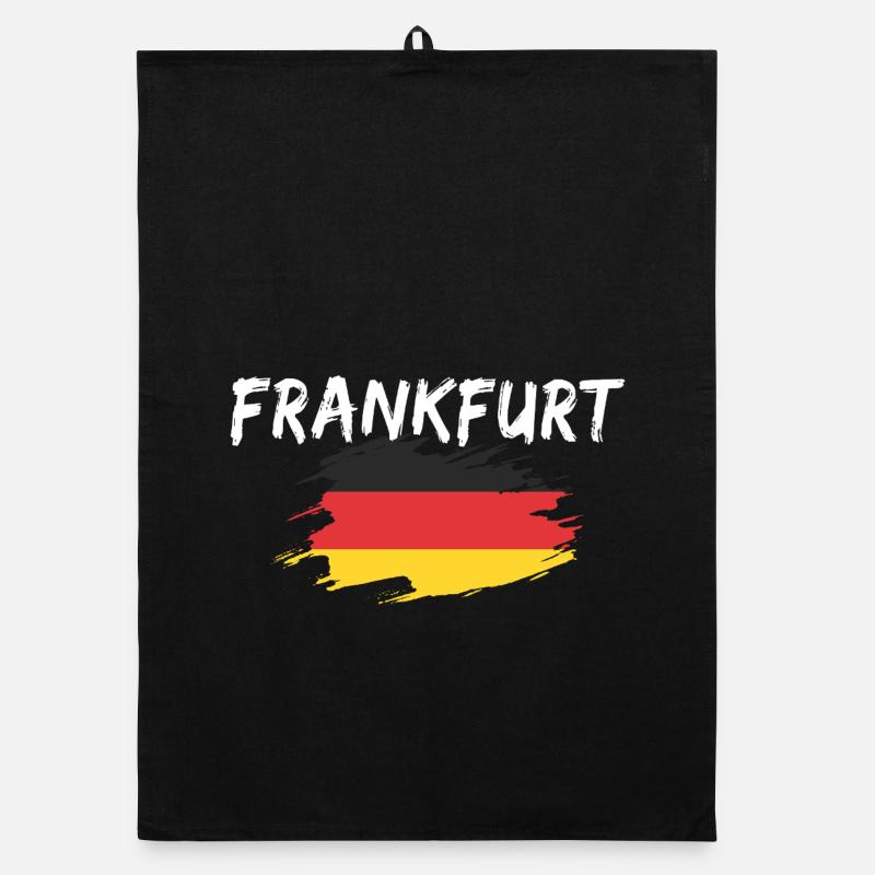 Frankfurt Germany Flag Organic dish towel