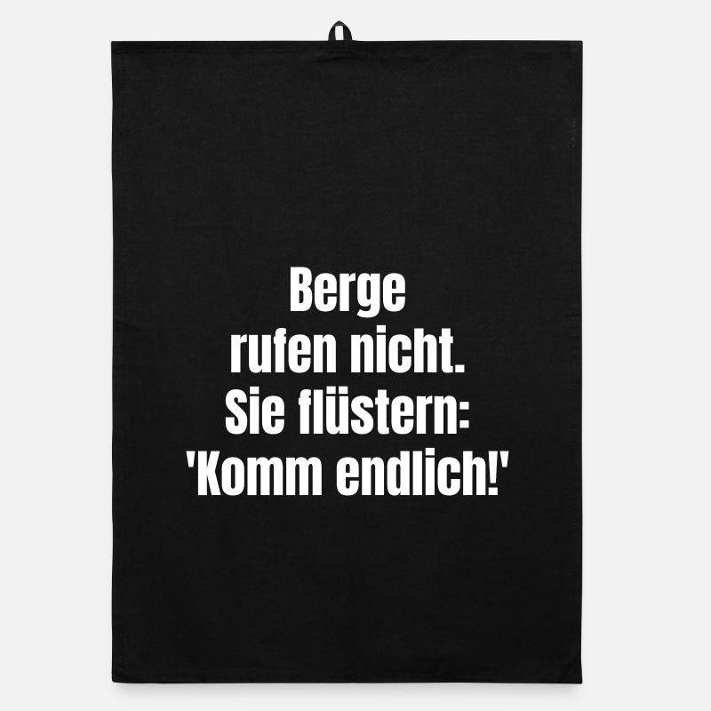 Berge rufen, sie flüstern Komm Organic Geschirrtuch