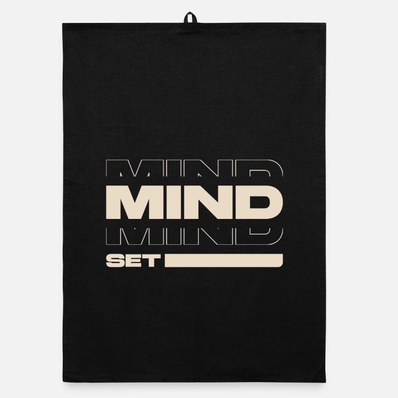 Mindset – Motivation & Success Mentality Statement Organic Geschirrtuch