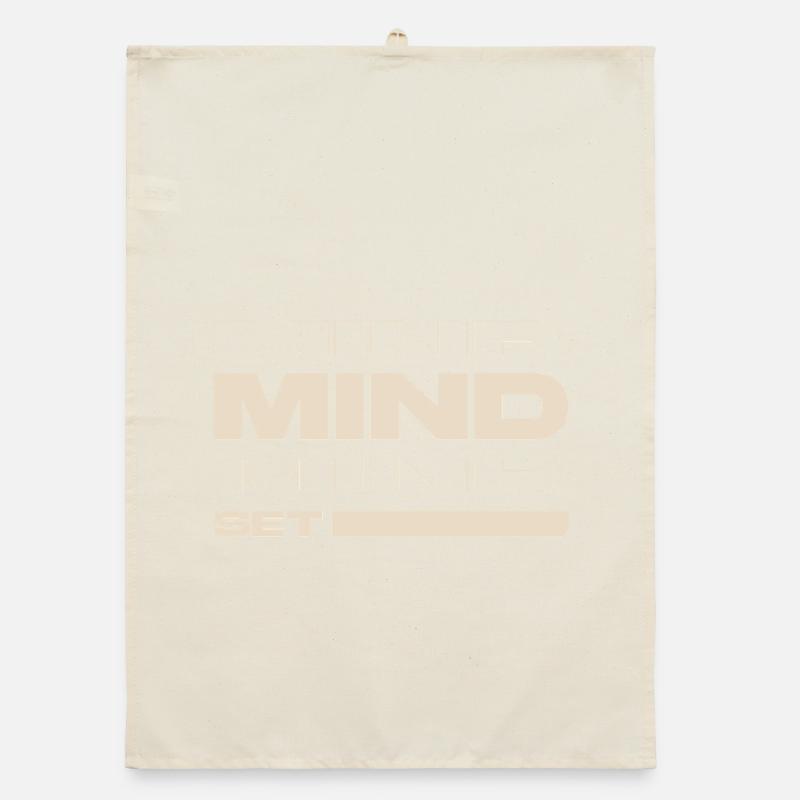 Mindset – Motivation & Success Mentality Statement Organic dish towel