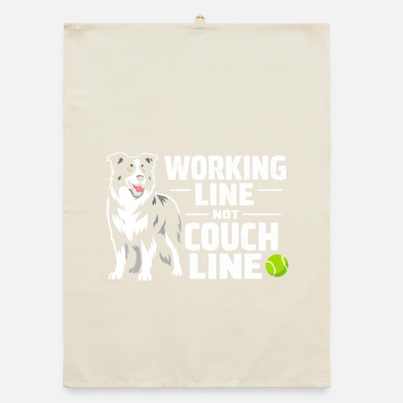 Arbeitslinie statt Sofa | Border Collie Organic Geschirrtuch