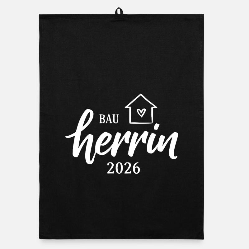 Bauherrin 2026 Hausbau Organic Geschirrtuch
