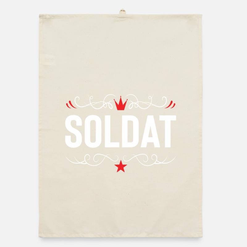 Soldier Profession Organic dish towel