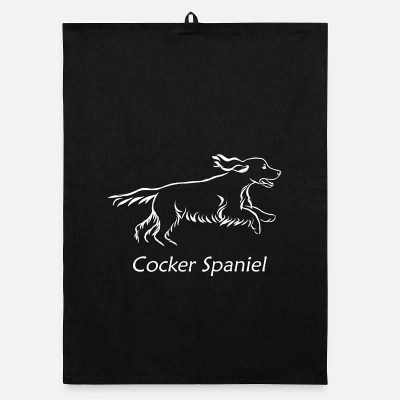 Cocker spaniel Organic dish towel