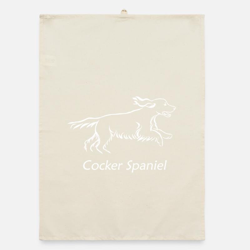 Cocker spaniel Organic dish towel