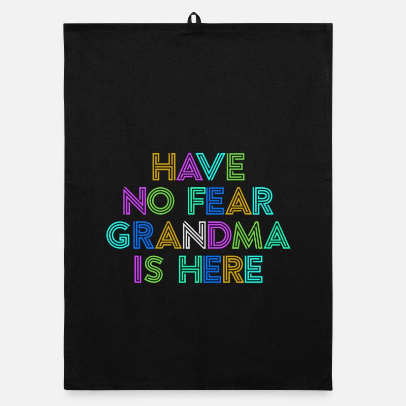 Großmama Cool Statement Oma Großmutter Enkelkind Organic Geschirrtuch