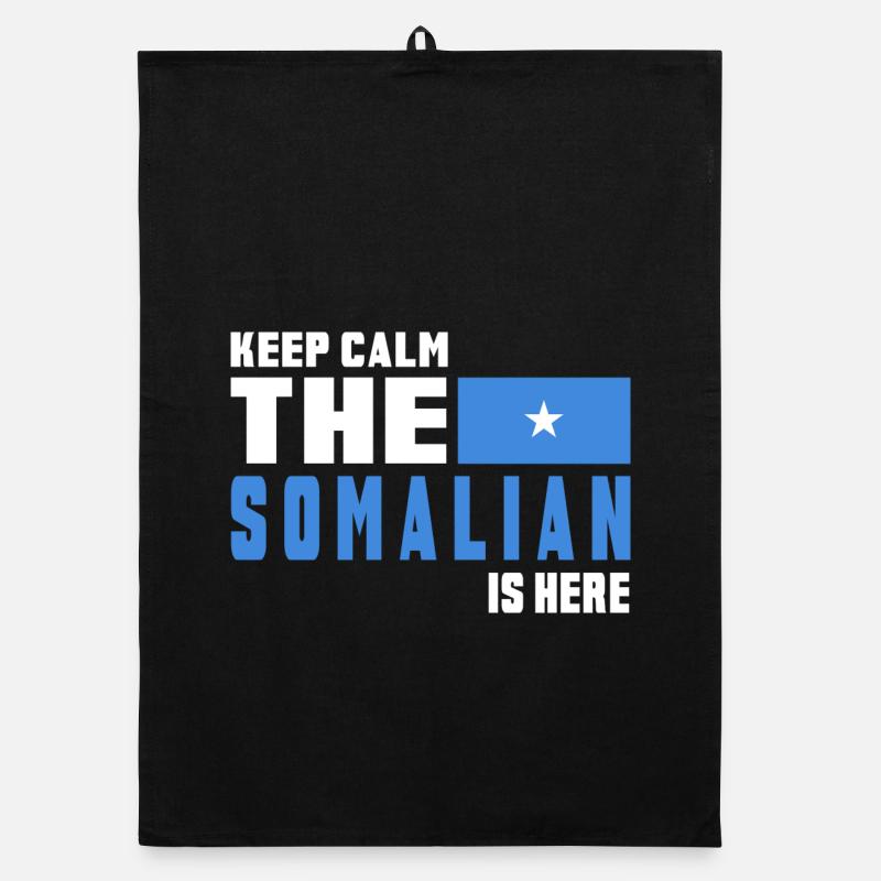 drapeau de la Somalie Keep Calm Torchon bio