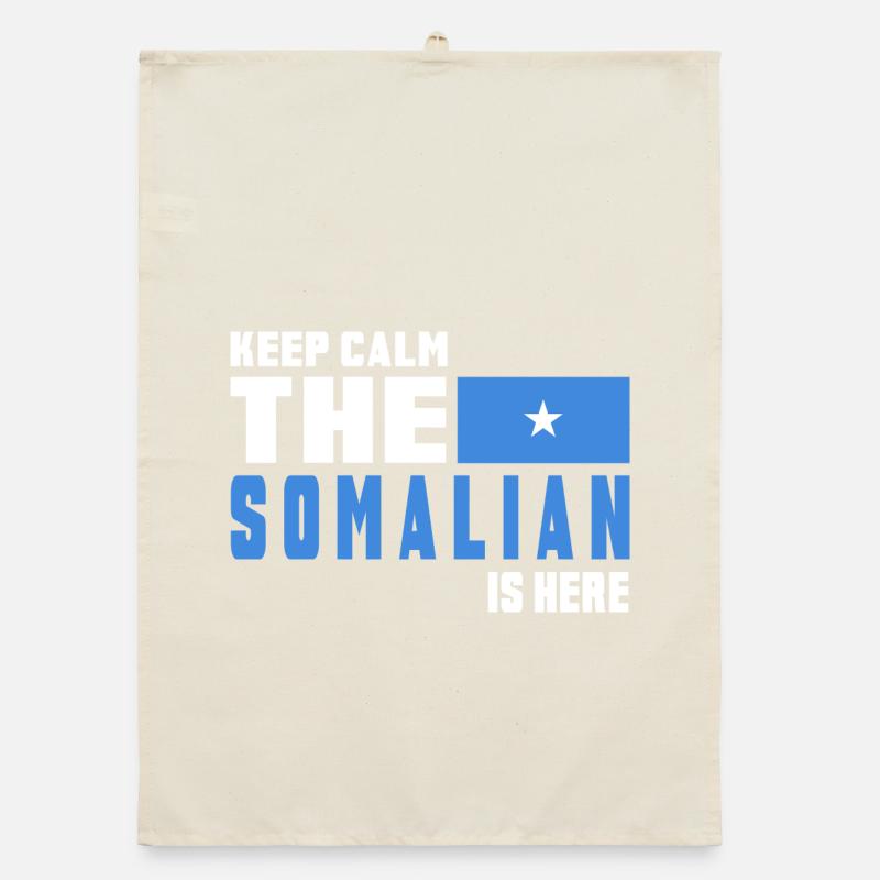 drapeau de la Somalie Keep Calm Torchon bio