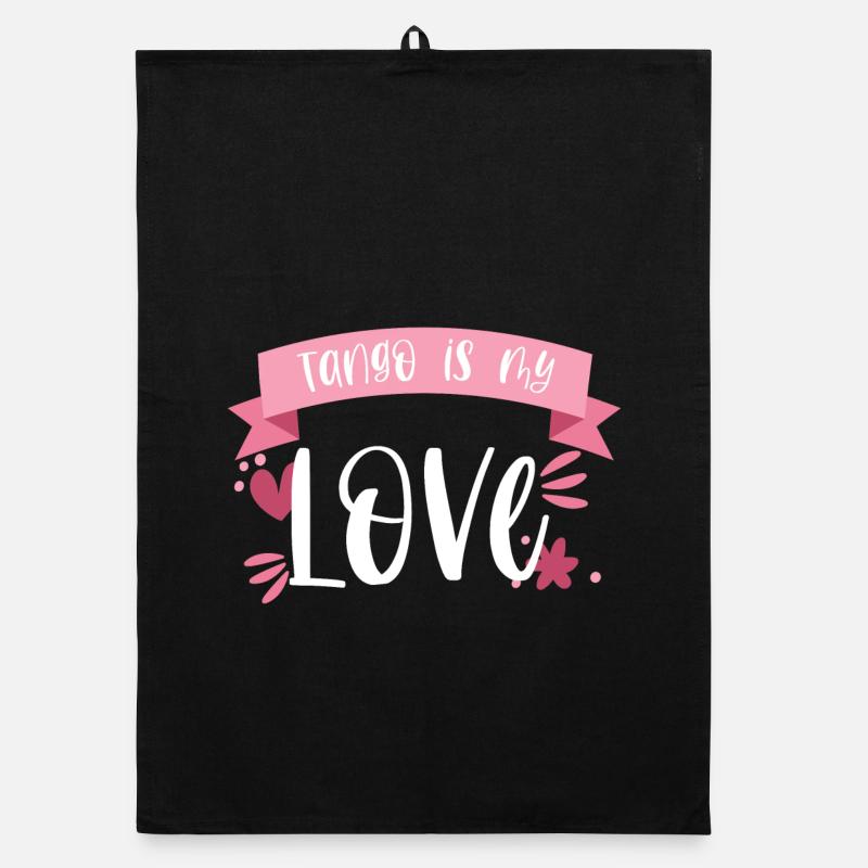 Tange Tänzerin - Tango is my Love! Geschenk Organic Geschirrtuch