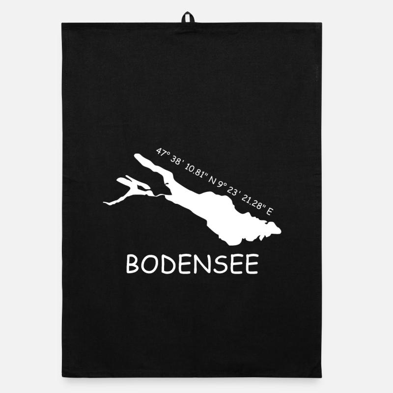 Bodensee Koordinaten Organic Geschirrtuch