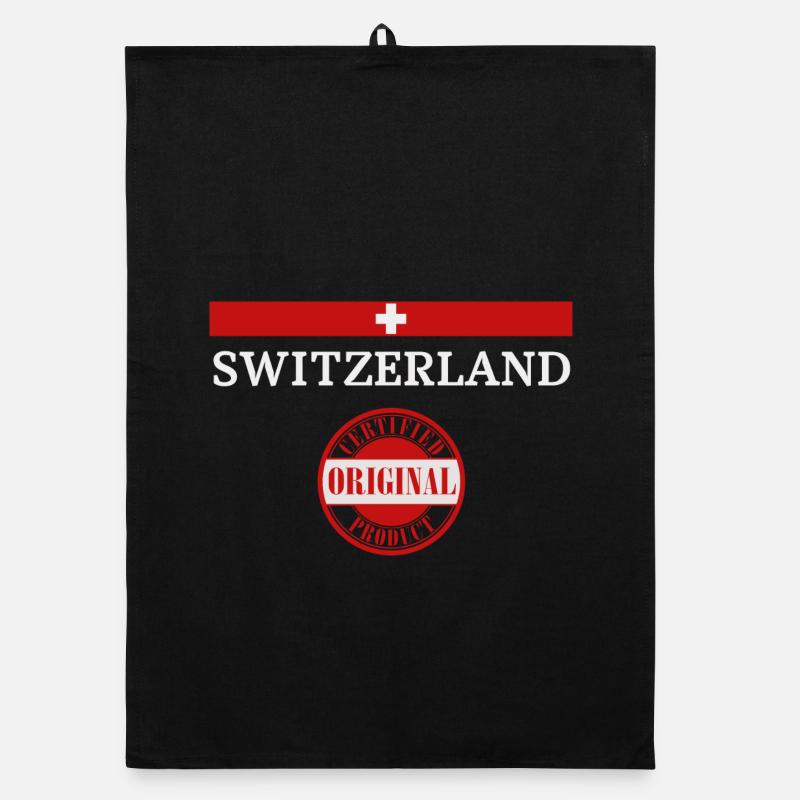Schweizer Flagge Organic Geschirrtuch
