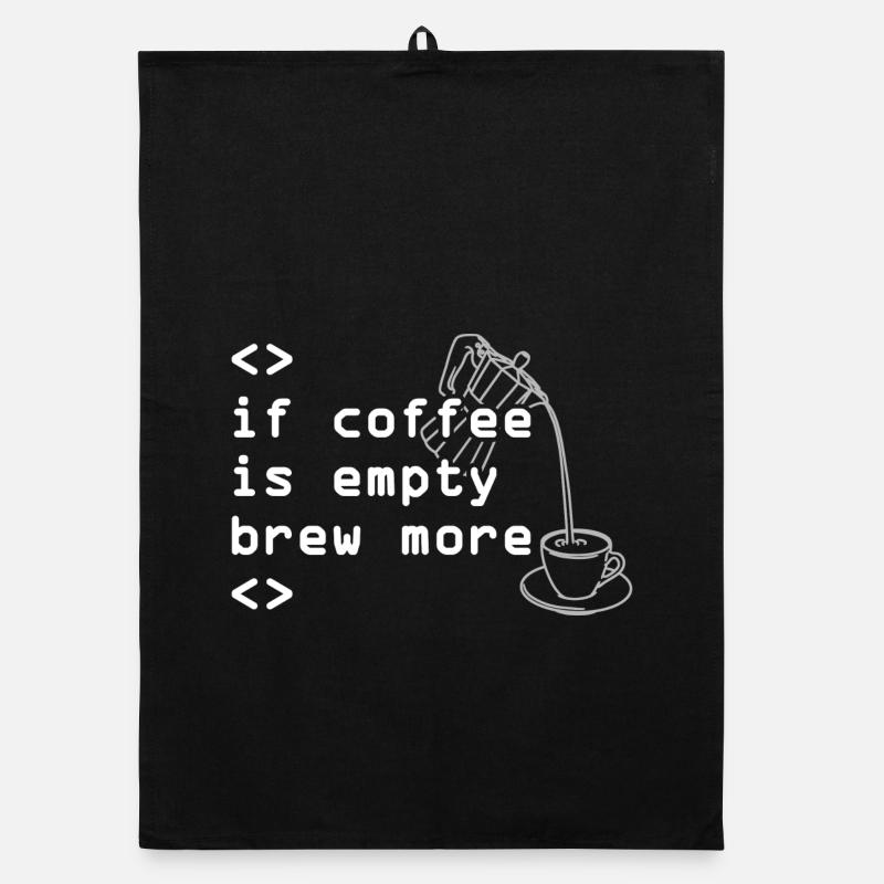 Code du café indiquant plus d’infusions Torchon bio